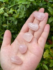 Grade A Rose Quartz Tumbled Stone, 0.7-0.85" Tumbled Rose Quartz, Pick How Many