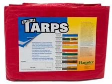 20' x 20' RED POLY Tarp Lighweight High Visibility Triage Camping Cover