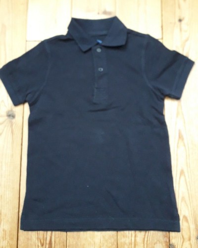 Junge Poloshirt Gr. 110 116 dunkel blau 100% Baumwolle neuwertig Kinder Mädchen