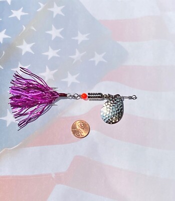 Custom 1/3oz. Inline Spinner Silver Flash Trout Walleye Pike Fishing Tackle Bait