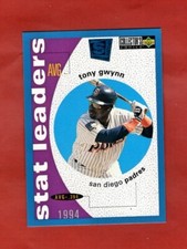 1996 Upper Deck SE Baseball Stat Leaders Tony Gwynn Card #140 Blue NM