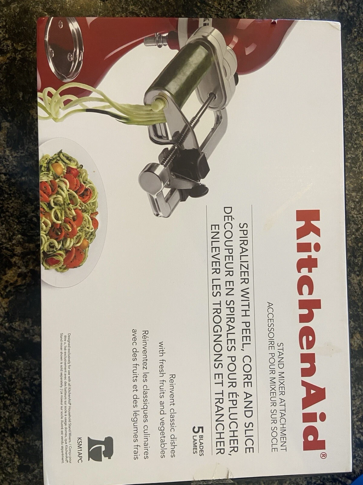 KitchenAid Spiralizer W/Peel, Core and Slice. Never Used. Kitchen Aid