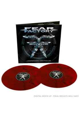 FEAR FACTORY - Aggression Continuum DLP red black marbled Vinyl NEUWARE!