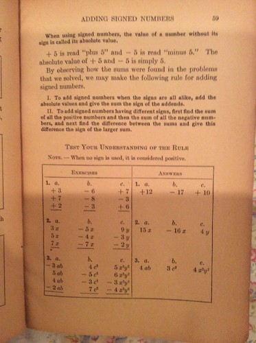 US Armed Forces Book First Course In Algebra April 1944 Antique - Picture 6 of 12