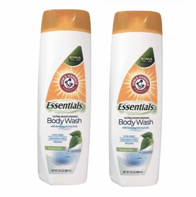 2pk Arm & Hammer Ultra Moisturizing Simply Fresh Body Wash w/Baking Soda 12 oz.