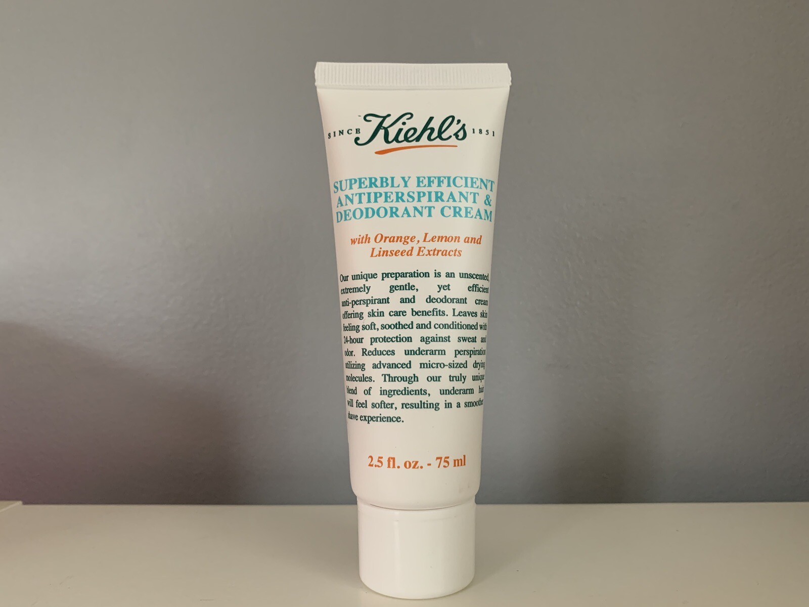 Kiehl s Superbly Efficient Antiperspirant and Deodorant Cream 75 ml 2.5