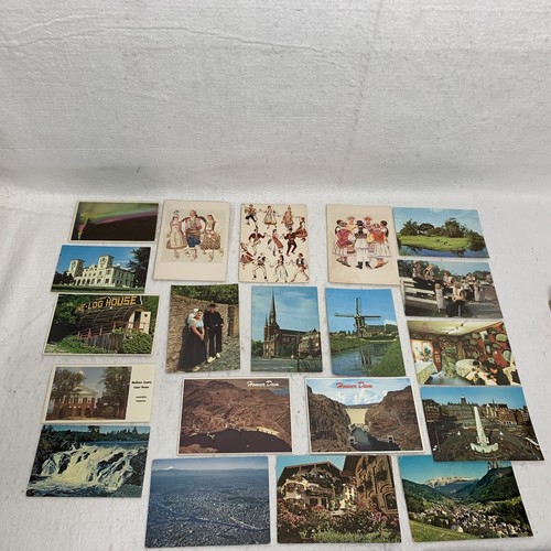 Vintage Lot Of 43 Vintage Postcards From The USA & Internationally Used & Unused
