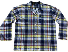 New Mens POLO Ralph Lauren Plaid Sleepwear Pajama Shirt Size XL MSRP 49.50