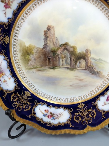 Royal Worshester Cabinet Plate by John Stinton, c. 1912 - Picture 8 of 12