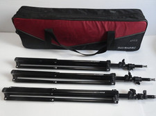 Lot of 3, Digital Juice GEAR DJ-LS6 Light Stands w/ Bag