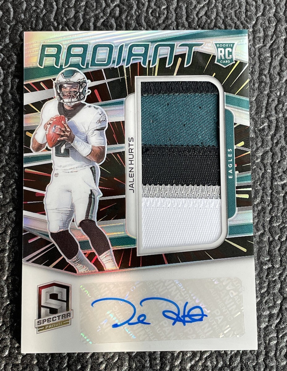 🔥JALEN HURTS '20 SPECTRA RADIANT REFRACTOR 5 COLOR ROOKIE