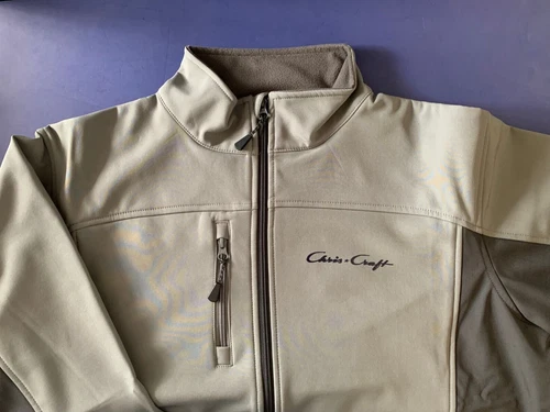 Chris Craft Screen Printed Devon & Jones Men's Soft Shell Colorblock Jacket - product listing photo