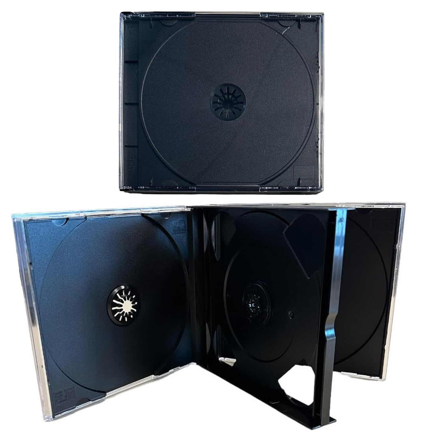 2x Quad 4-Disc CD Video Game Replace Cases Holder For Sony PlayStation 1 PS1 BK