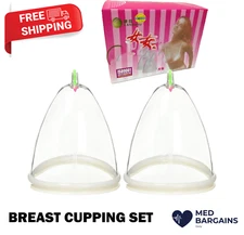 Kangzhu 2-Cup Breast Enlargement and Massage Cupping Set - Large