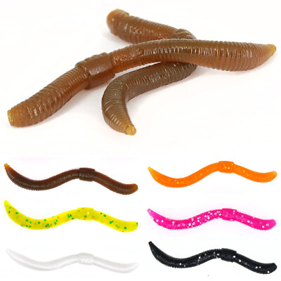 Spro Trout Master Dendrobaena 60 - 15 Stück TPE Knoblauch Gummi Wurm Schwimmend