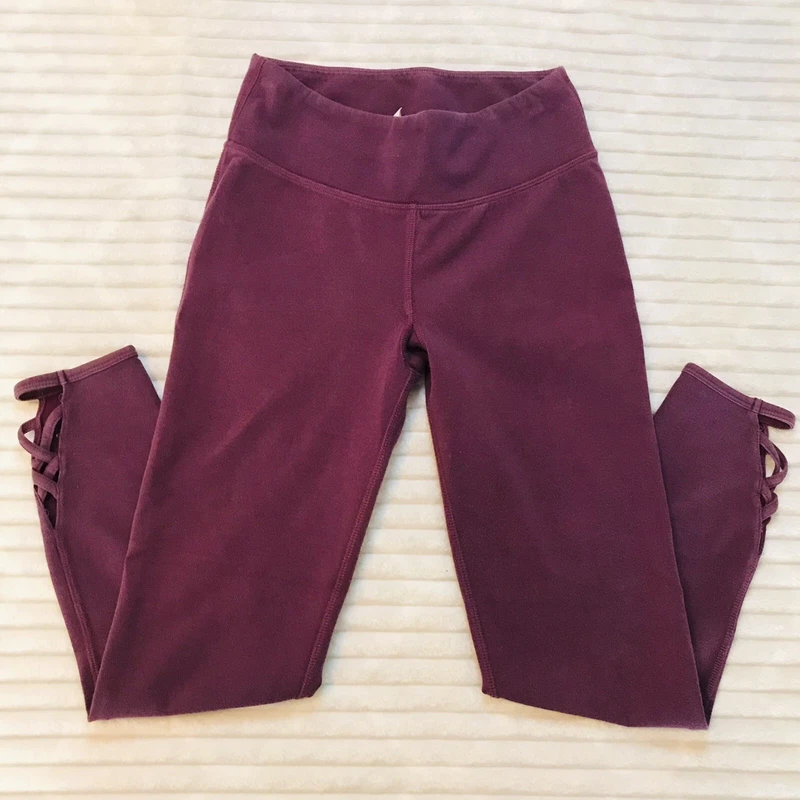 free-people-movement criss cross cutout ankle leggings
