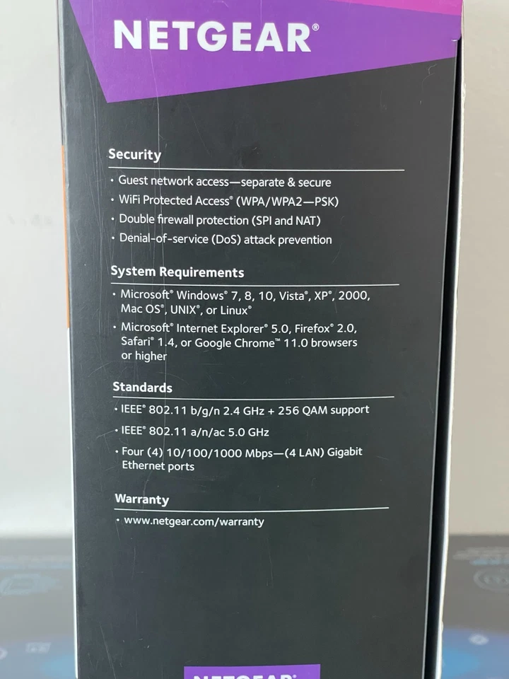 NETGEAR Nighthawk AC1900 C6900 Wi-Fi Cable Modem Router Dual Band Wired Wireless - Image 3 of 4