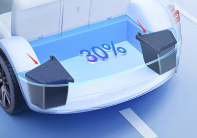 ABS Plastic Interior Side storage box of trunk For BYD Yuan Plus 2023-2024