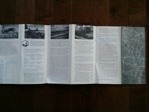 Vintage 1976 Blue Ridge Parkway North Carolina Virginia Travel Brochure Map - 第 5/12 張圖片