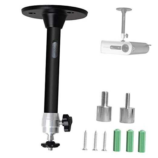 Mini Projector Mount Ceiling Wall Bracket Holder, 6.61 Lbs Load, 360°-image