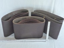 16 Schleifbänder P 100 200x620 mm Gewebeband idR unbenutzt 