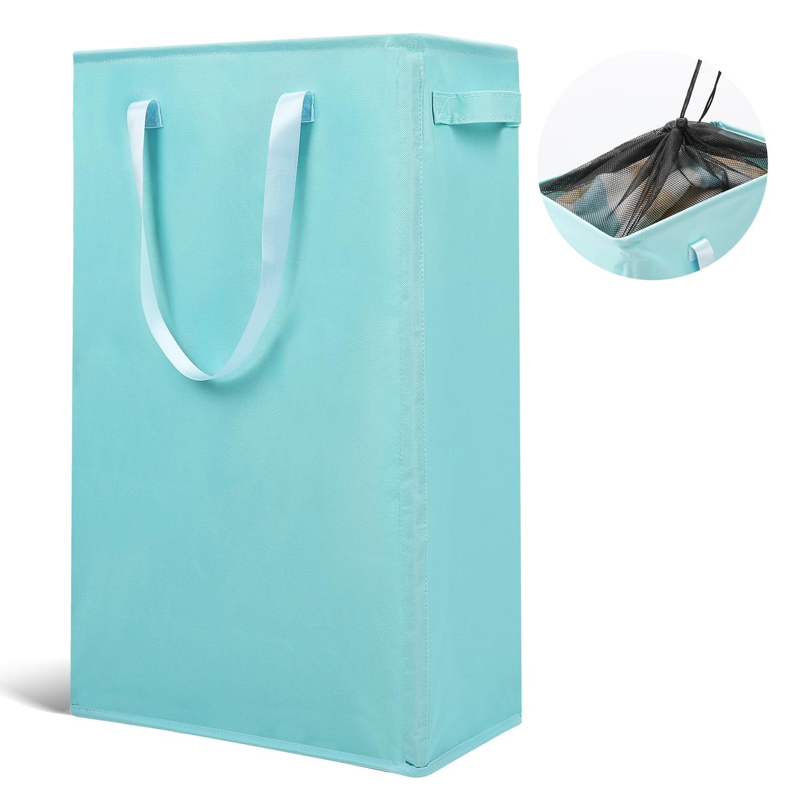 Collapsible Narrow Basket With Handles Thin