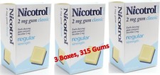 Nicotrol Nicotine Gum 2mg Classic. 3 Boxes of 105 Gums. Total 315. Exp 08/2027