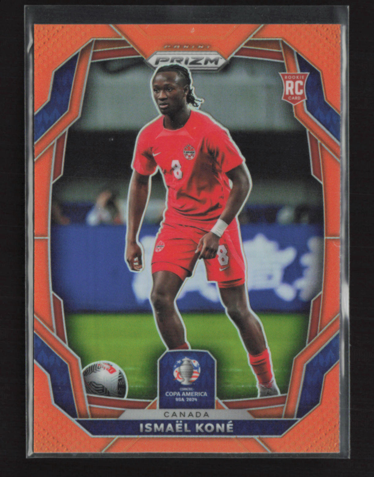 Ismael Kone 2024 Panini Prizm Conmebol Copa America RC Orange 13/25 [dbG97