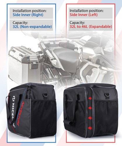 Pair Pannier Liner Inner Bags Luggage For BMW R1200GS LC Adventure R1250GS ADV - Picture 5 of 10