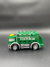 Tonka Green  Clean Garbage Toy Truck Hasbro, Lights  Horn WORKS