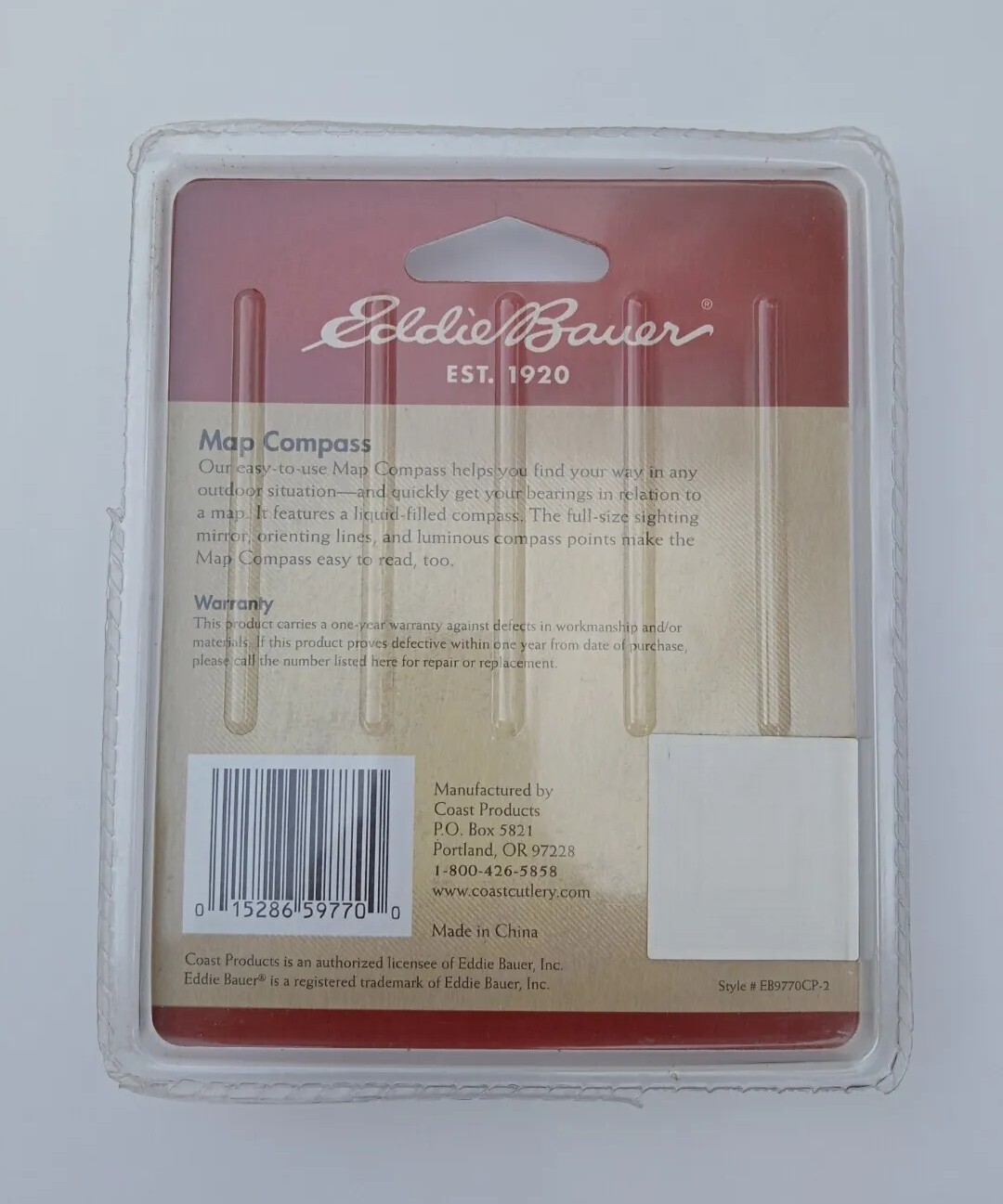 Eddie Bauer Lensatic Est.1920 Compact Compass