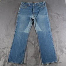 Vintage 90s Levi’s 517 Bootcut Blue Jeans 36x31 Denim Mens Red Tab