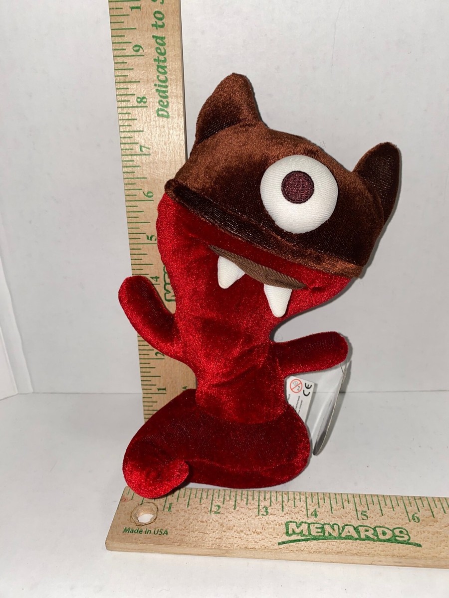 2006 Starbucks HALLOWEEN PALS Red Vampire Cyclops Velvet Plush 9