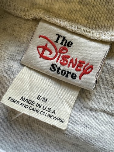 RARE VTG Disney Store Eeyore Winnie The Pooh Disney Cartoon Movie Cropped TShirt - Picture 3 of 10