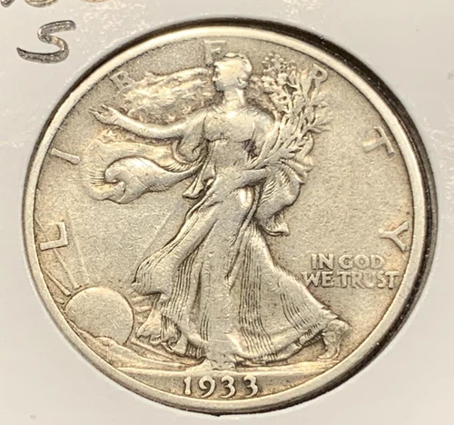 1933-S Walking Liberty Half Dollar XF Condition SKU# 34015