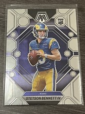 Stetson Bennett IV 362 Rookie Base 2023 Panini Mosaic Football Card. rookie card picture