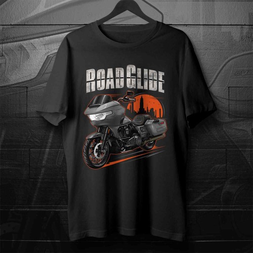 Harley Davidson Road Glide CVO 2023-2024 Motorrad T-Shirt für Biker - Bild 1 von 6