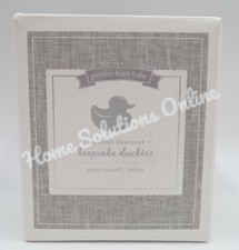 Pottery Barn Kids Baby Silver Nursery Keepsake Duckie Ducky 3.5" 9912J