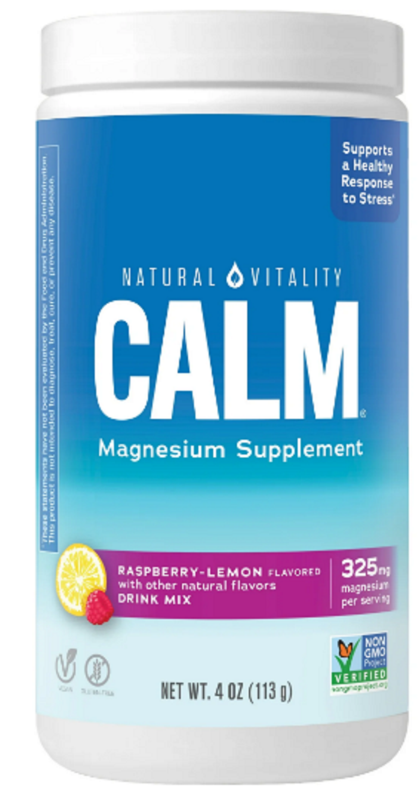 Natural Vitality Calm Mineral Supplement Vitamin Powder - 4oz
