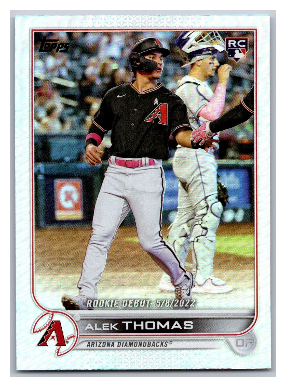 2022 Topps Update Series - Rookie Debut Alek Thomas #US282 Rainbow Foil (RC)