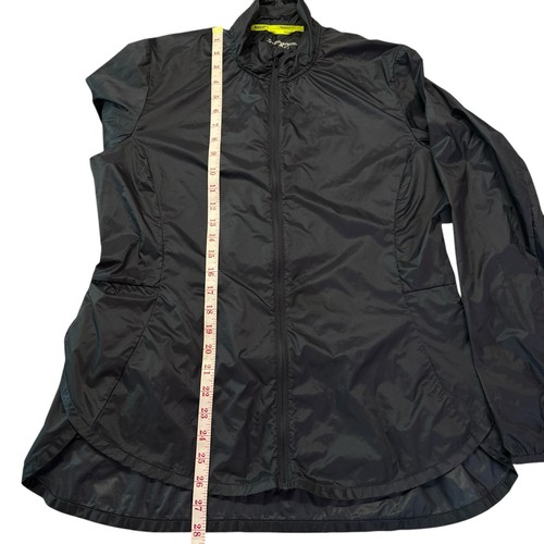 Brooks Running Run Happy Jacket Women Large Black Full Zip Lightweight Packable - Picture 19 of 20