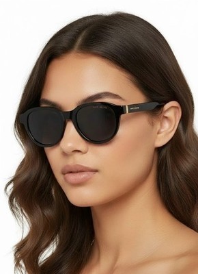 New Marc Jacobs Men Authentic 52mm Round Sunglasses Black