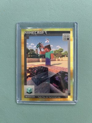 Panini Minecraft Obsidian /49 - Mine The Old Fashioned Way