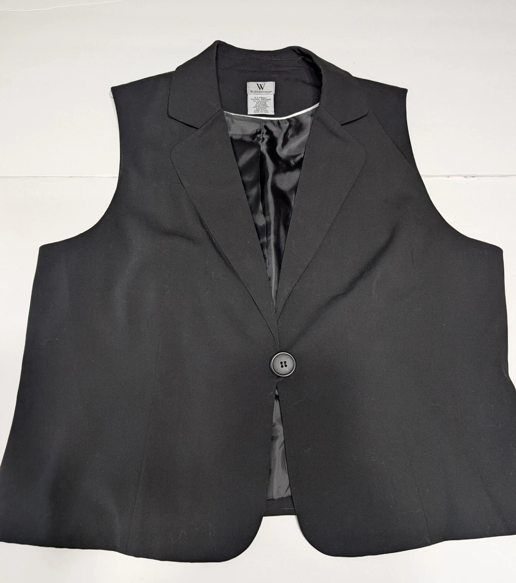 Veste Worthington Homme - Taille XL - Bleu Marine Avec Col Et Parements Beige - Occasion Très Bon état