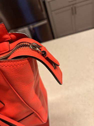 Coach Henkeltasche hellorange rot Leder 24202 - Bild 5 von 15