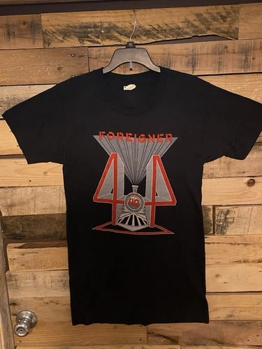 Foreigner Concert Tour T-Shirt 1980s vintage concert t-shirt, vintage, single stitch, B+ condition