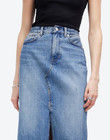 Madewell the Rilee Denim Midi Skirt Front Slit Enmore Wash High-Rise 90's 29 — photo 5