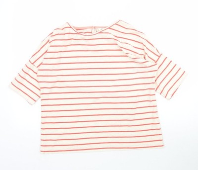 Adini Damen Basic T-Shirt Mehrfarbig Gestreift Größe XS