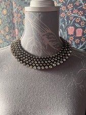 ZARA statement  diamanté clear rhinestone collar necklace as worn by  Kate new 
