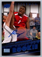2014-15 Upper Deck Lettermen #64 Thanasis Antetokounmpo Greece Auto